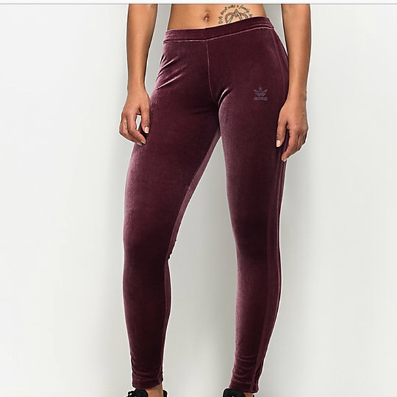 adidas velour leggings